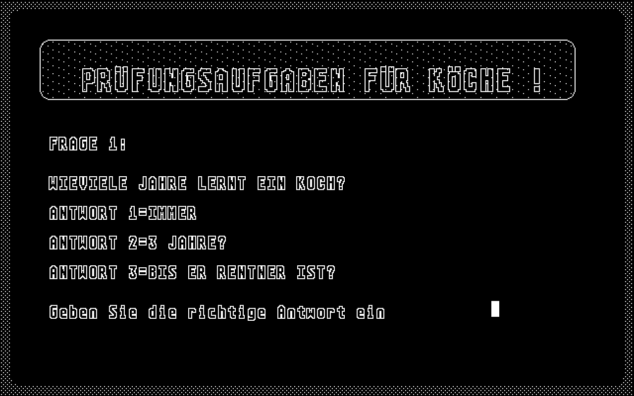Prüfungs-Fragen! atari screenshot